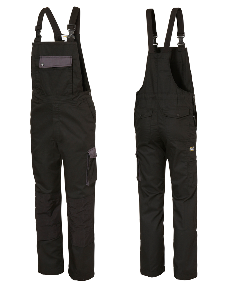 Amerikaanseoverall-polyesterkatoen-zwartdonkergrijs-industry1