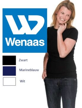 Wenaas T-shirt Slim Fit Dames - gekamde katoen met elastaan 200 gr/m2 - 35029